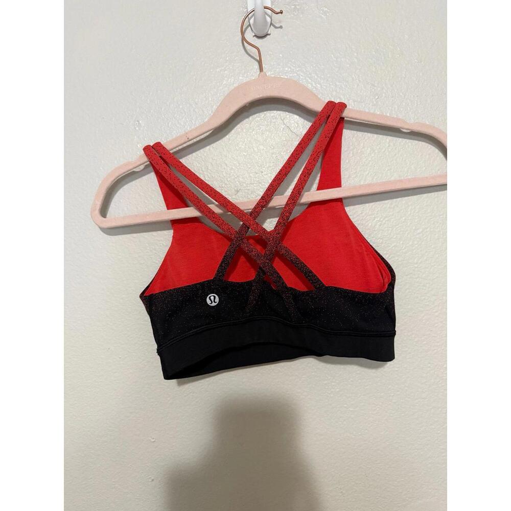 Lululemon energy bra color way is ombré speckle stop jacquard EB black thermal - Picture 2 of 4